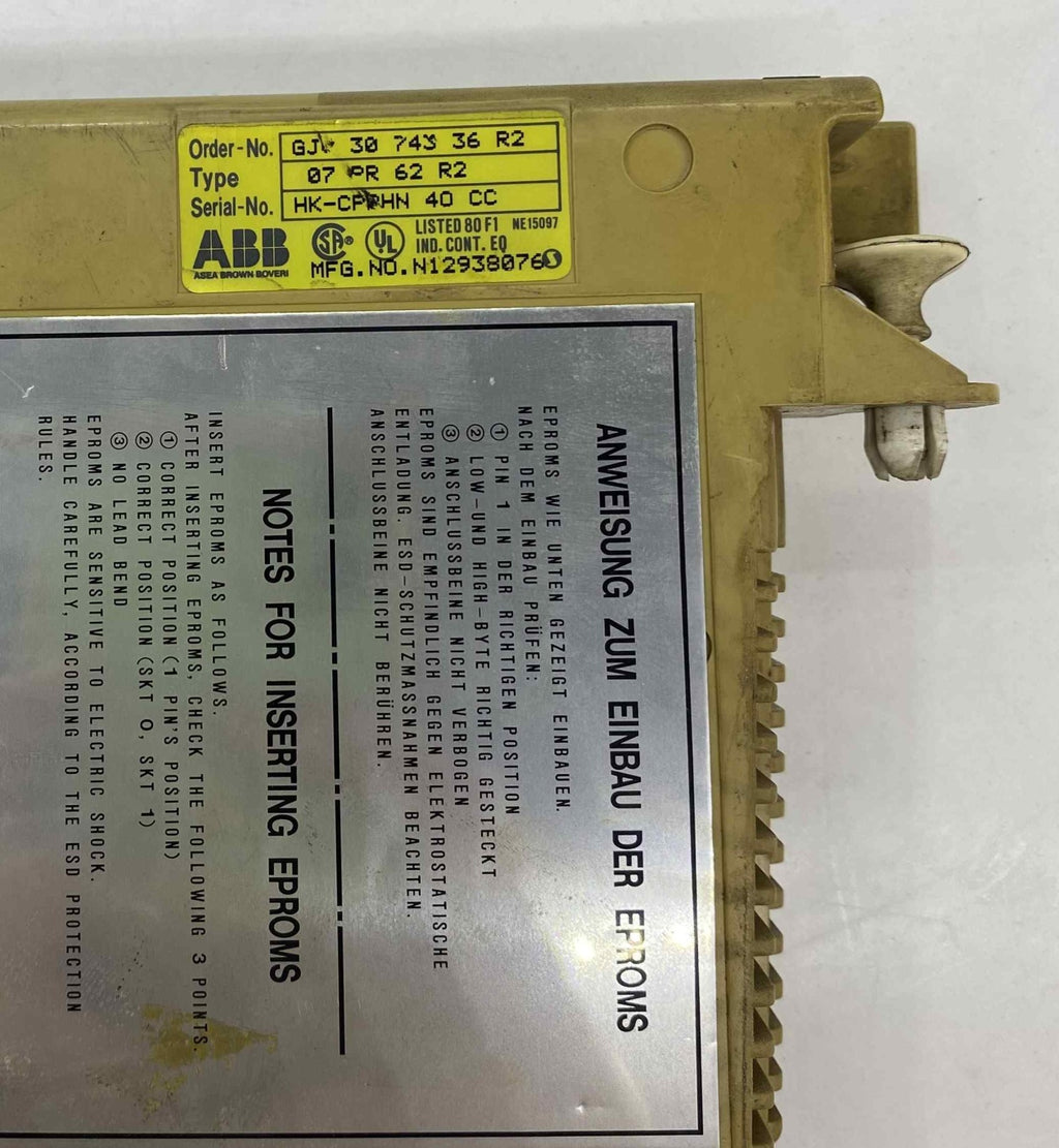 ABB 07 PR 62  PLC