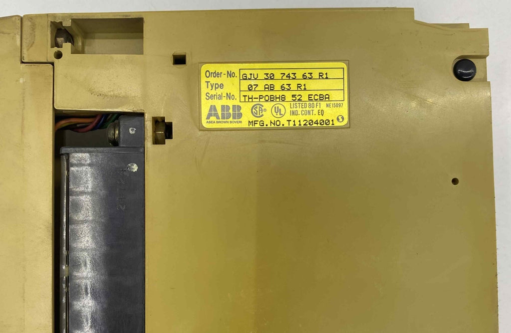 ABB 07 AB 63   PLC