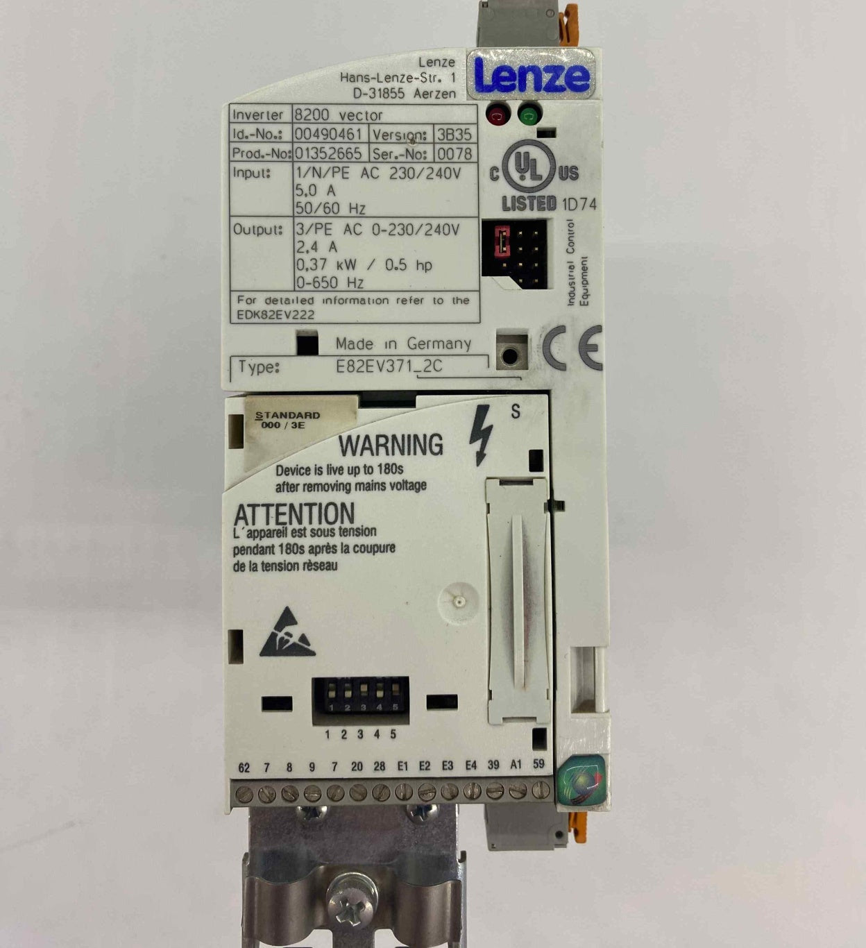 LENZE E82EV371-2C  0.37KW 220V SÜRÜCÜ