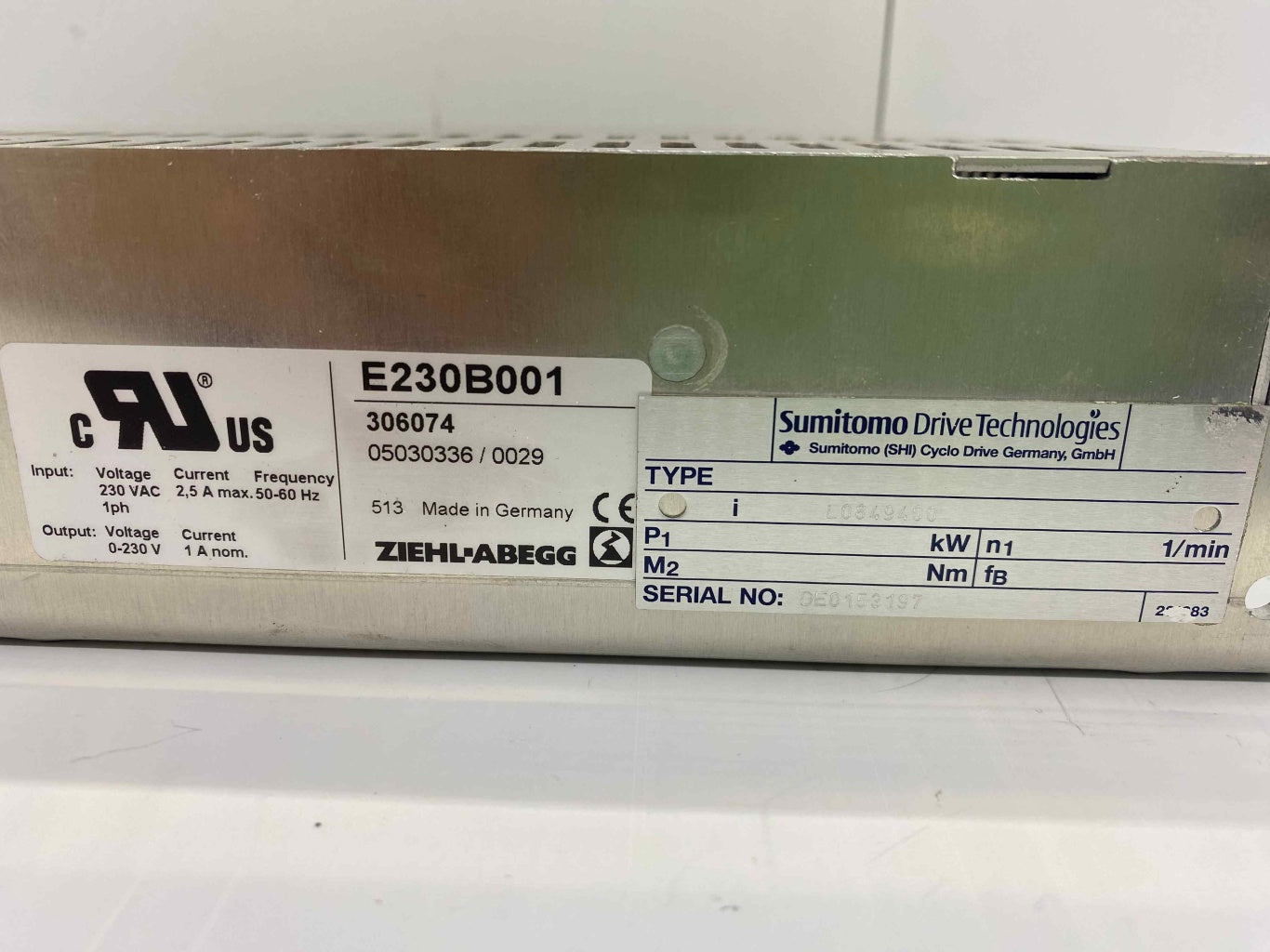 ZIEHL-ABEG E230B001 306074 L0849400 SERVO SÜRÜCÜ