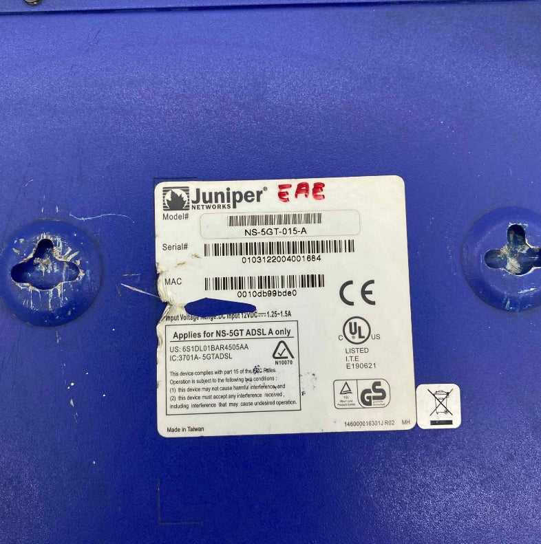 JUNİPER NS-5GT-015-A  ETHERNET SWİTCH