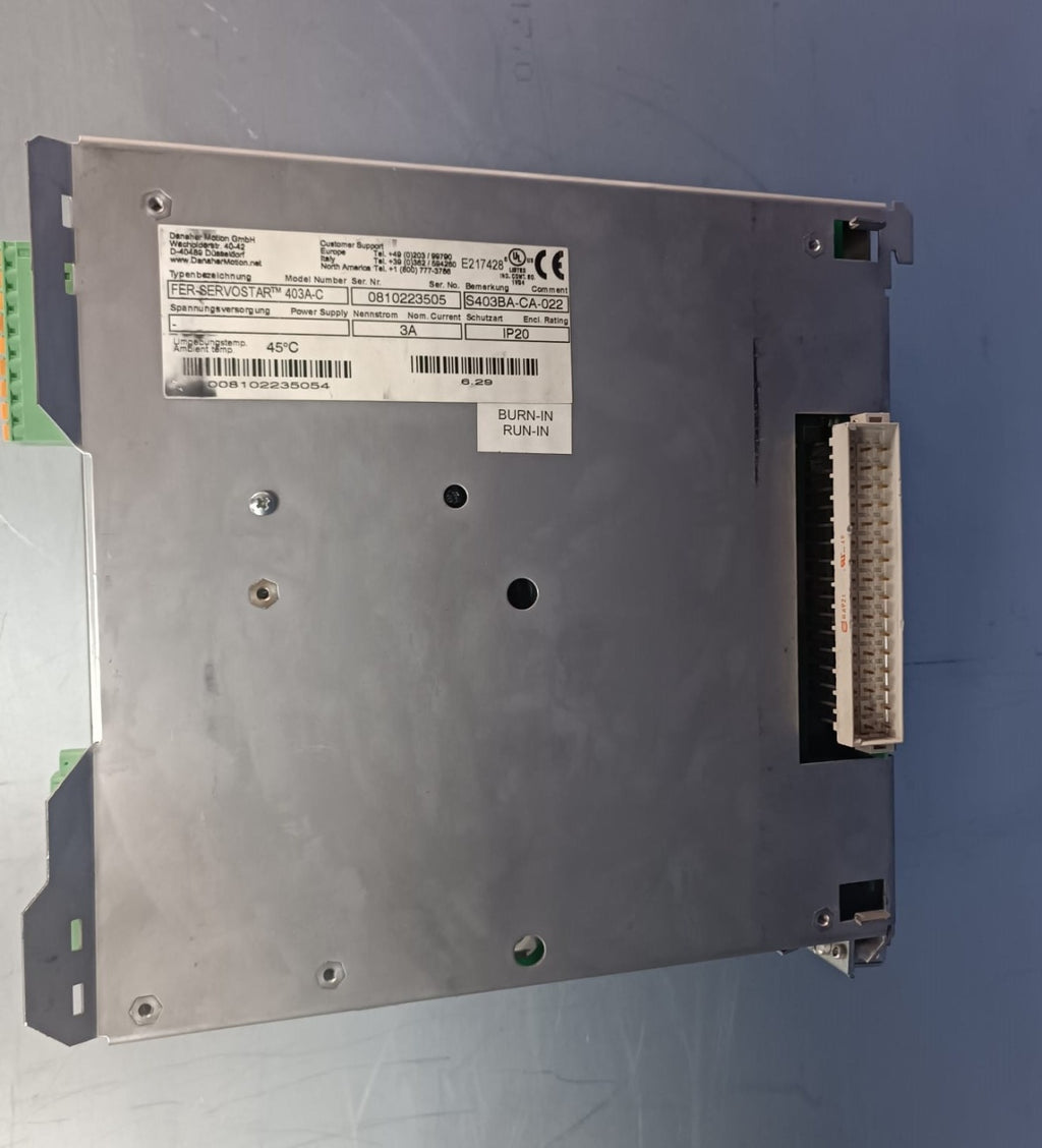 KOLLMORGEN S403BA-CA-022  S403BA-CA-022 3AMPER SERVO SÜRÜCÜ
