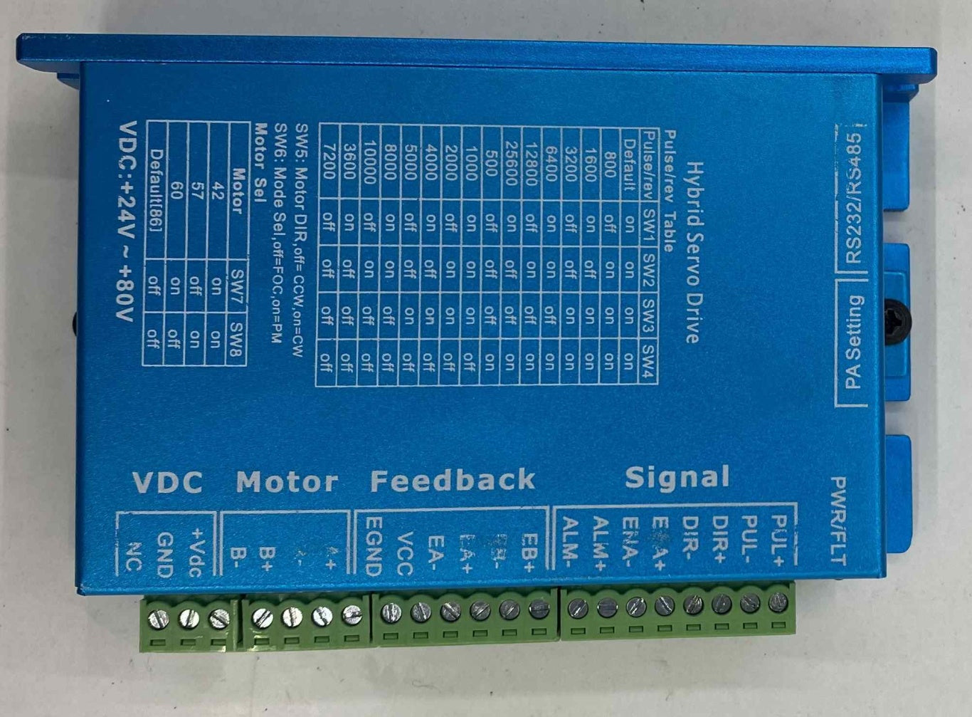 ETHERCART BUS TS808D VDC MOTOR FEEDBACK SÜRÜCÜ