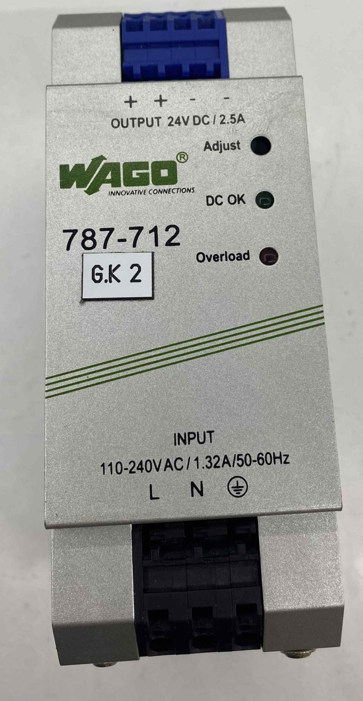 WAGO 787-712  240V 2.5A GÜÇ KAYNAĞI GÜÇ KAYNAĞI