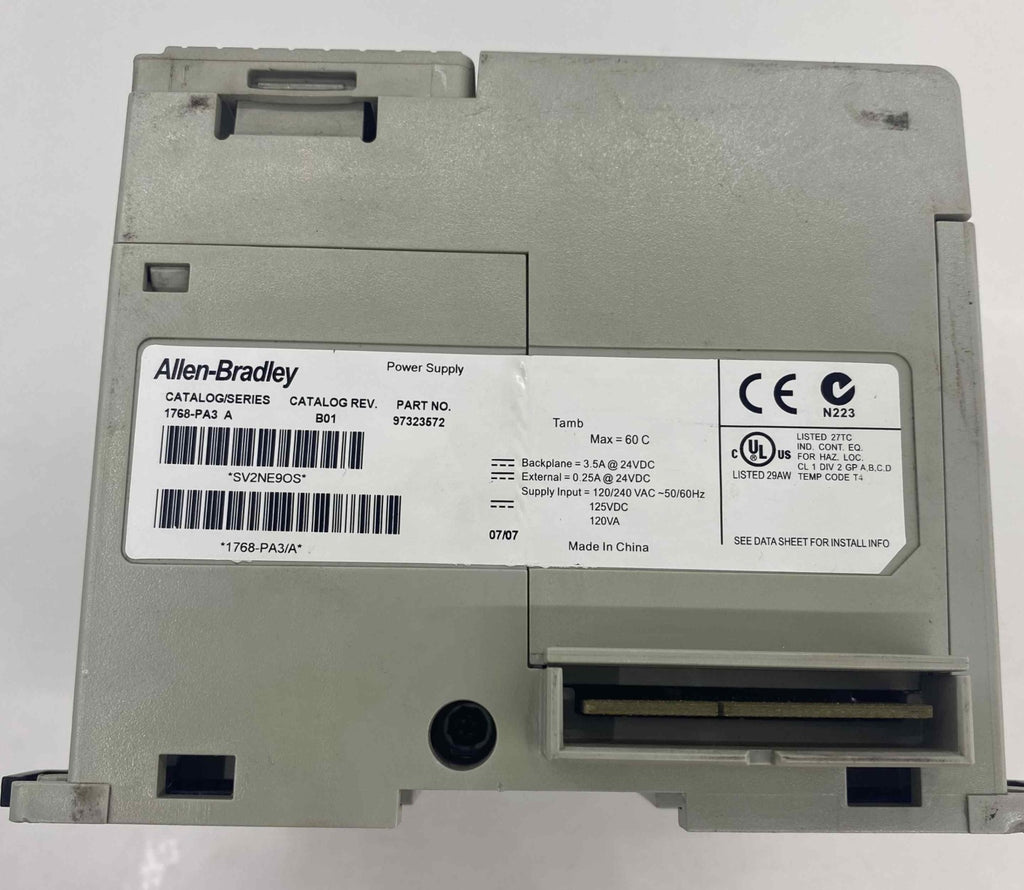 ALLEN BRADLEY 1768-PA3/A  PLC