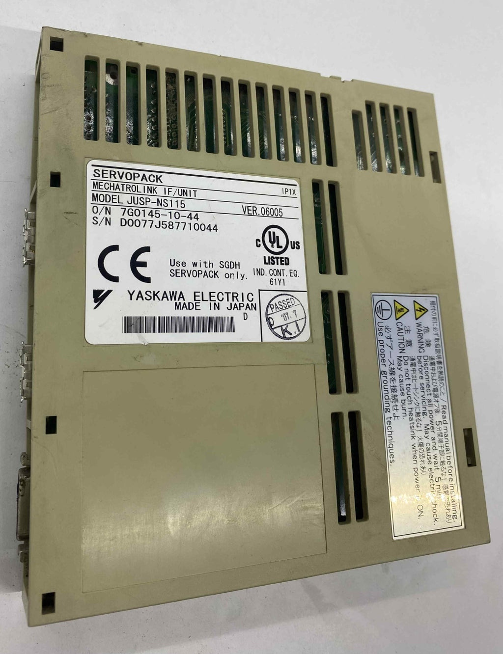 YASKAWA JUSP-NS115 MODUL MECHATROLINK ARAYUZ