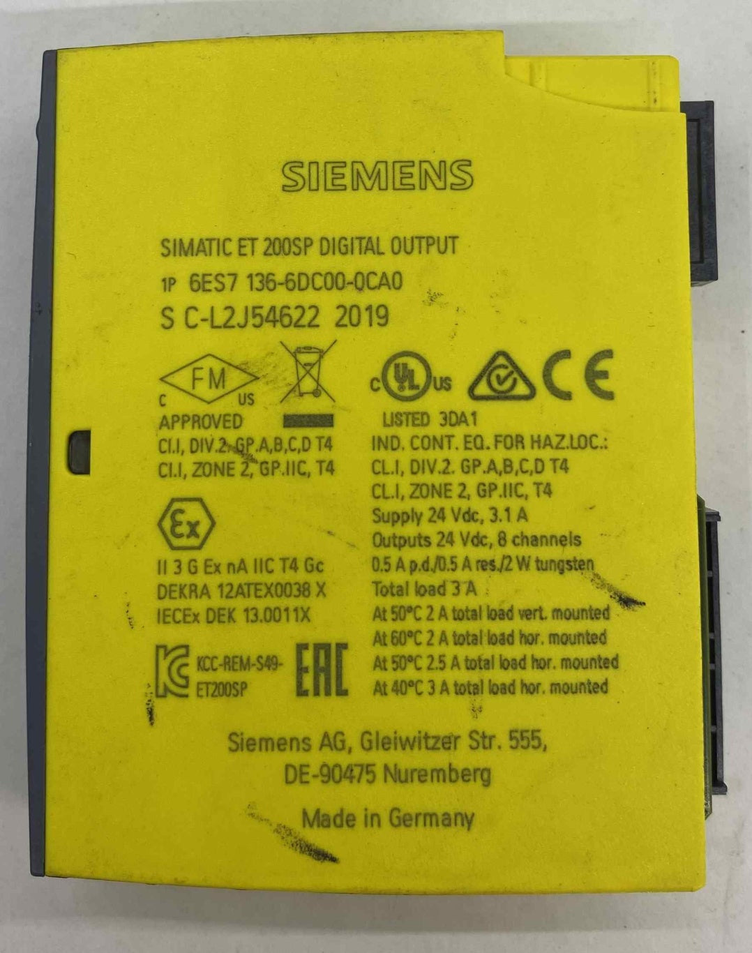 SIEMENS 6ES7136-6DC00-0CA0  PLC