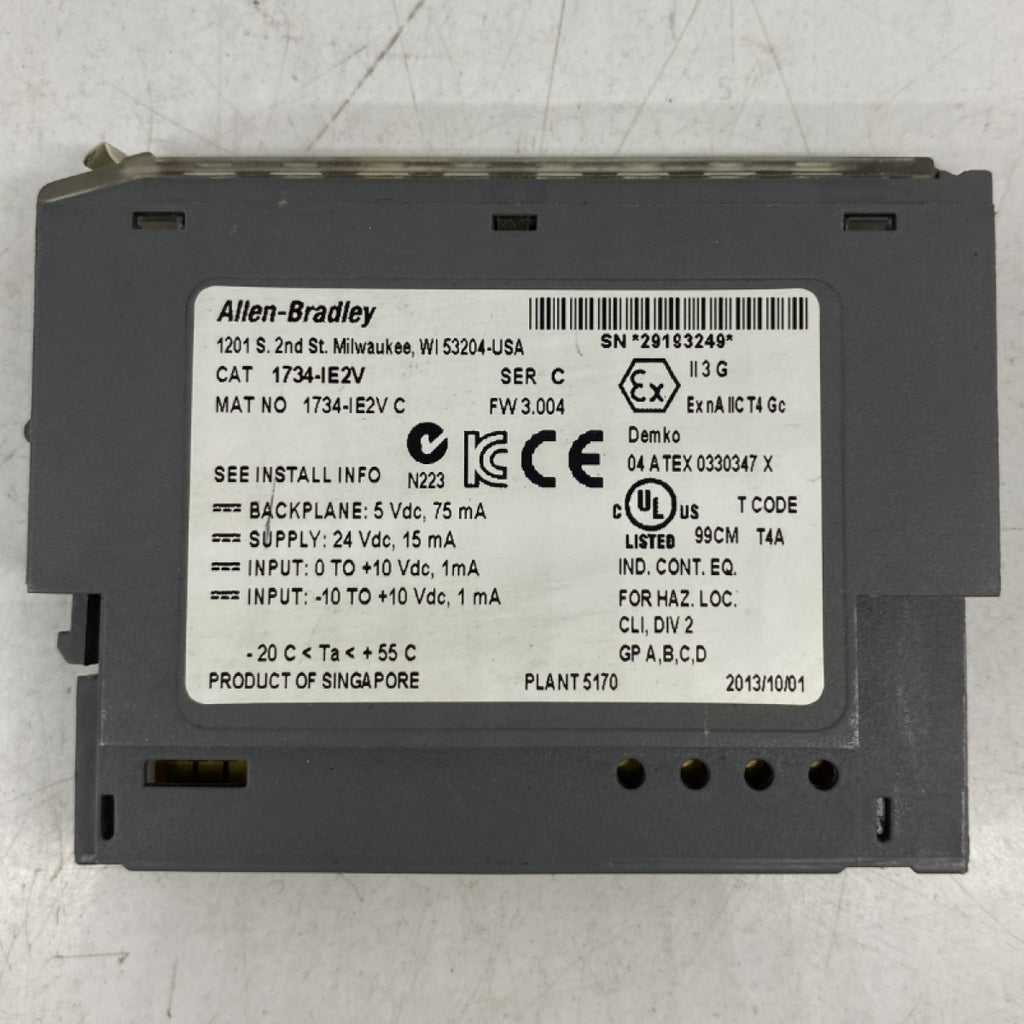 ALLEN BRADLEY 1734-IE2V  PLC