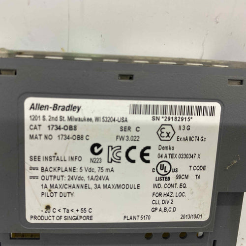 ALLEN BRADLEY 1734-OB8  PLC