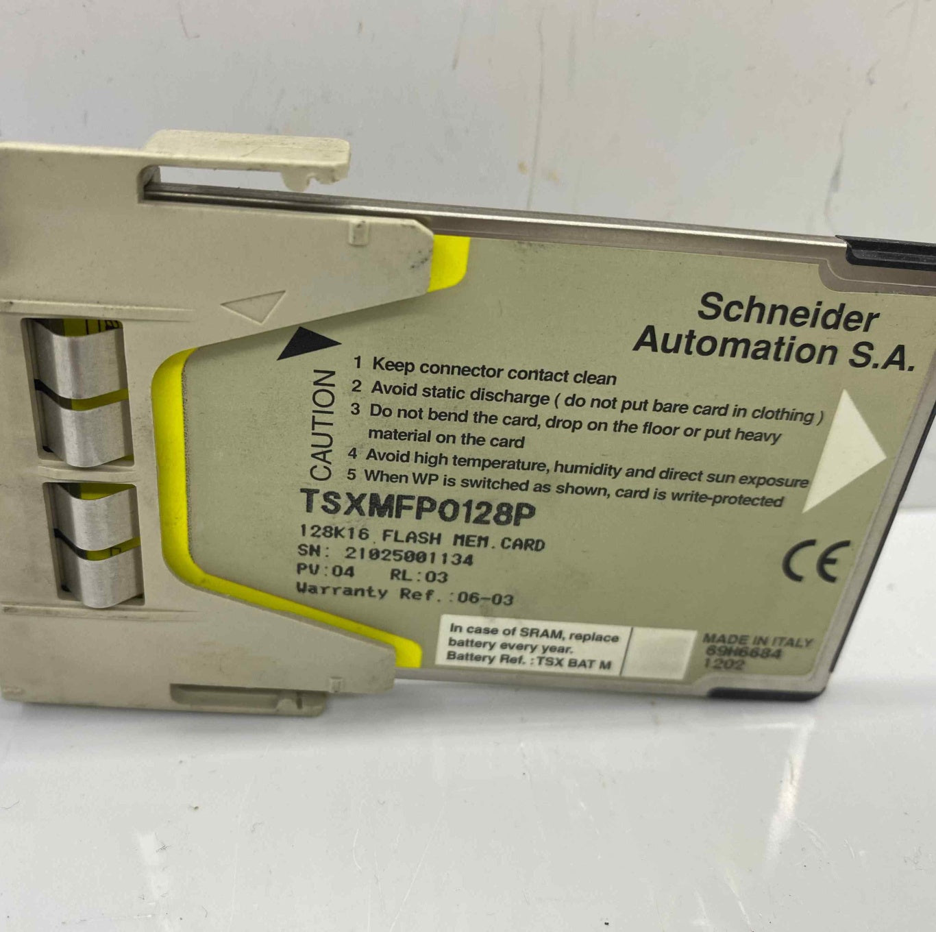 SCHNEIDER TSXMFP0128P MODUL MEM CARD