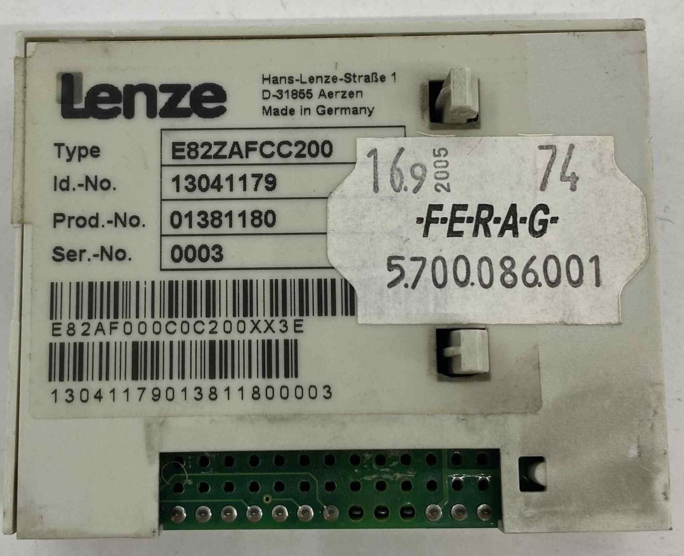 LENZE E82ZAFCC200   13000890 MODÜL