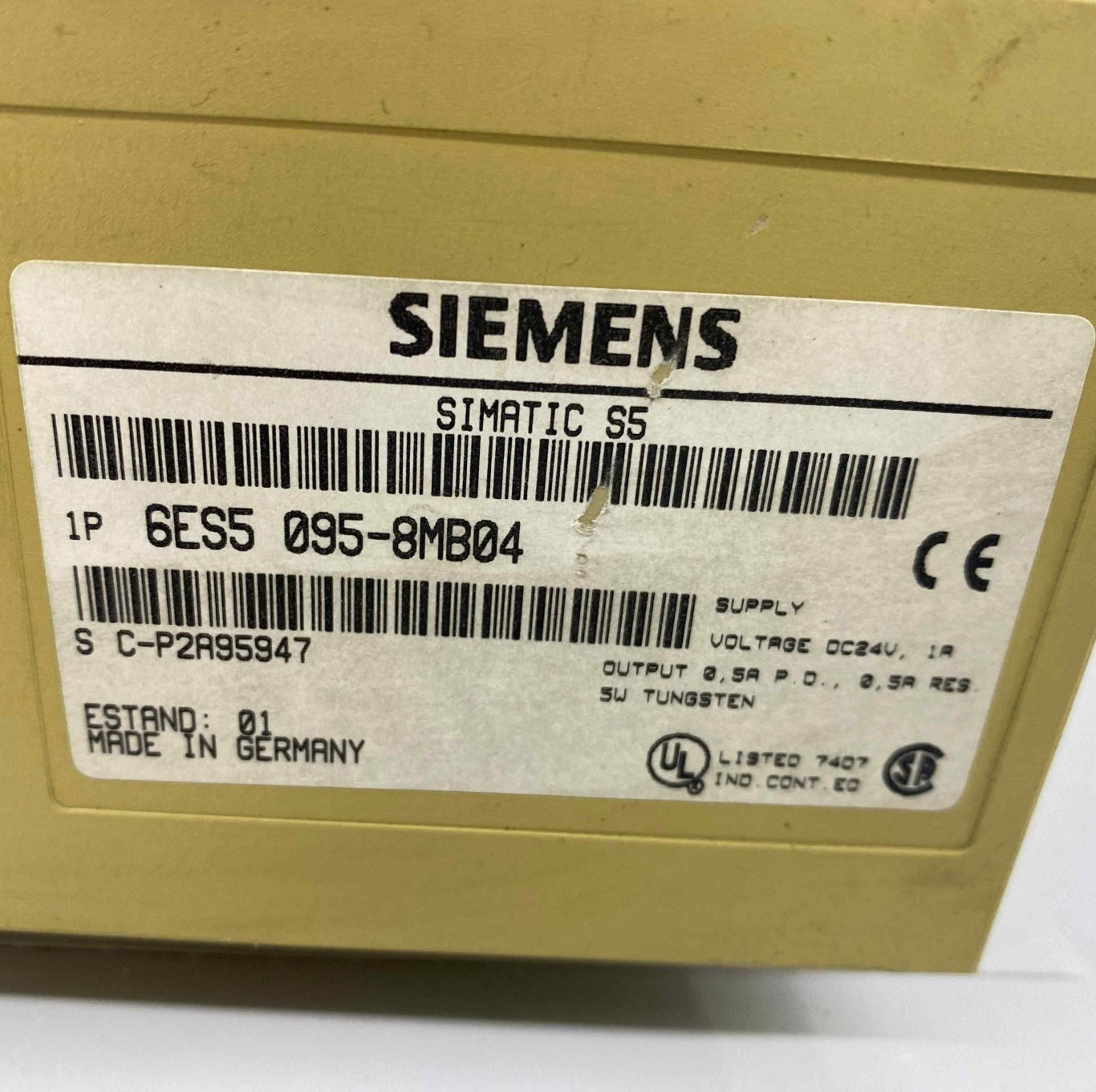 SIEMENS 6ES5 095-8MB04 6ES5 095-8MB04  PLC MODUL