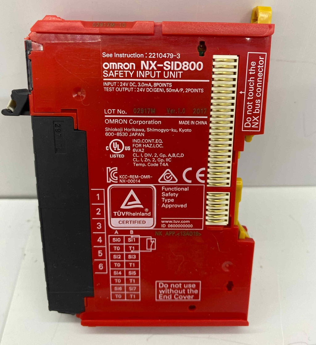 OMRON NX-SID800  SAFETY INPUT UNIT PLC MODUL