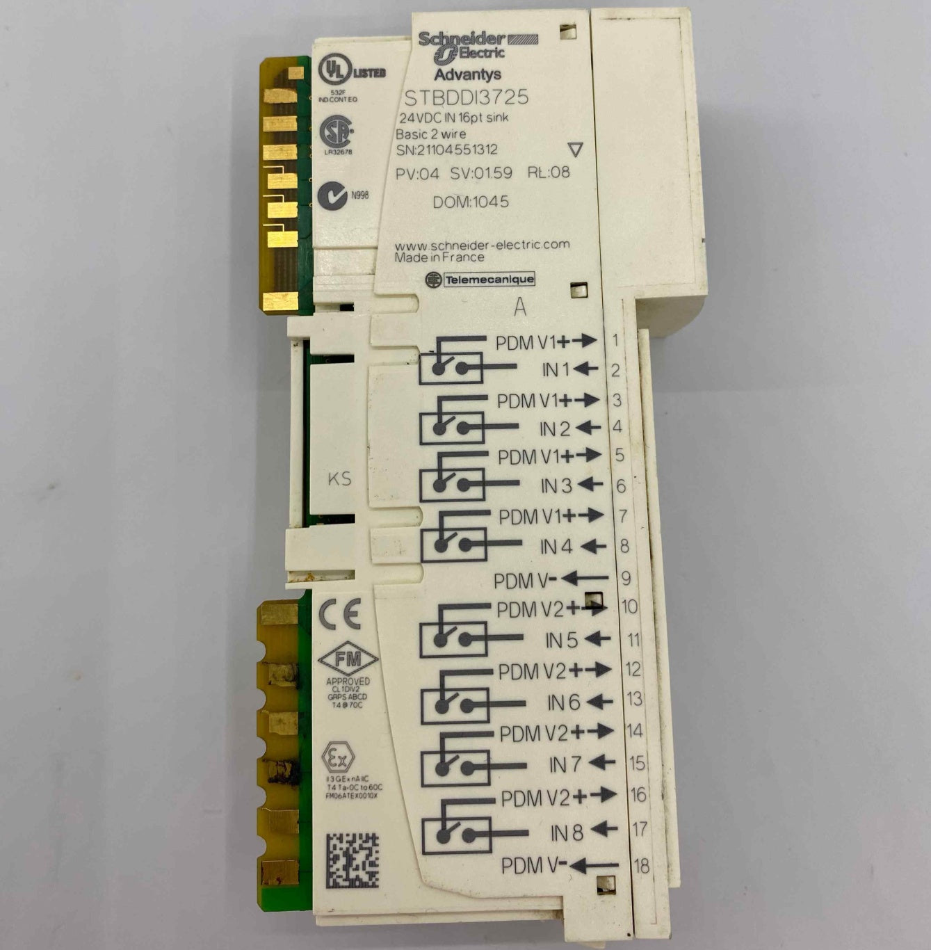 SCHNEIDER STBDDI3725   PLC MODUL
