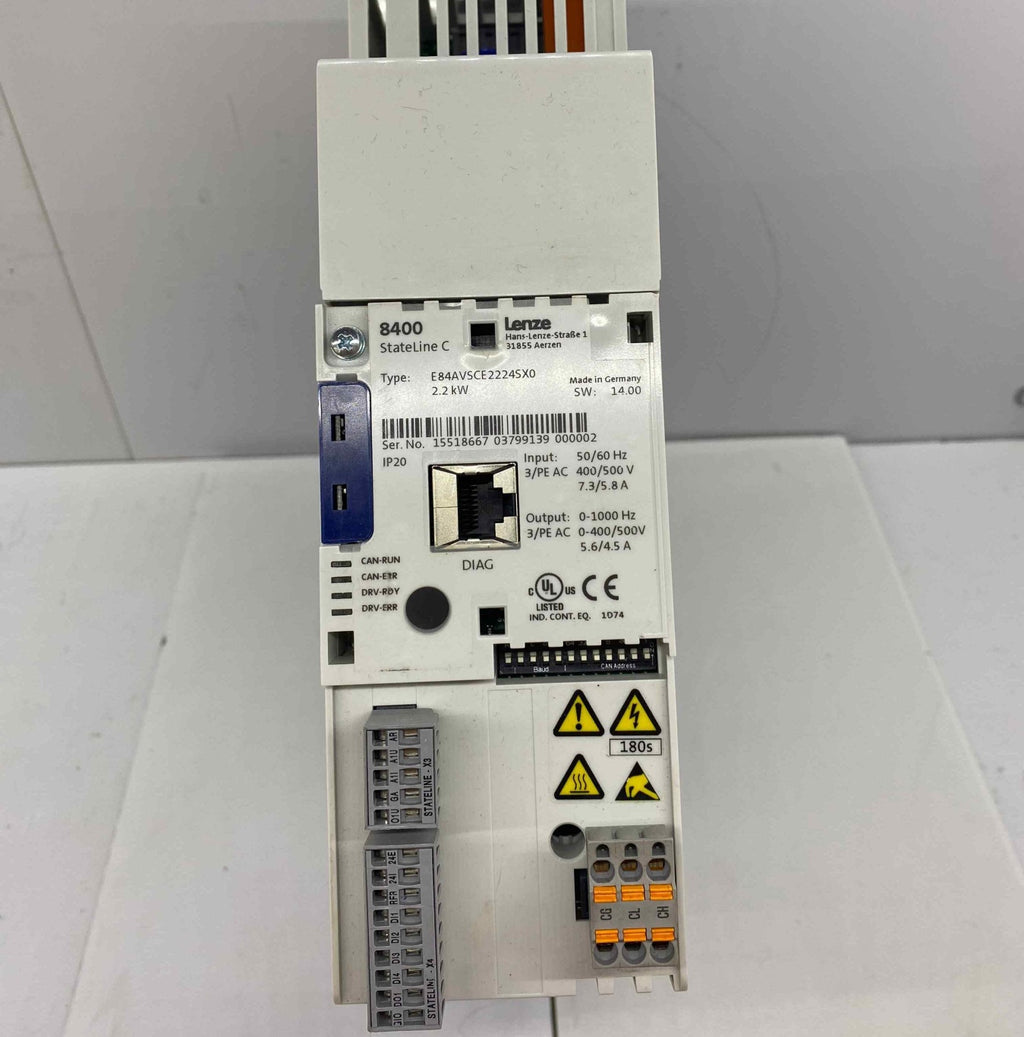 LENZE E84AVSCE2224SX0  2.2KW 500V 8400 STATELİNE  SÜRÜCÜ