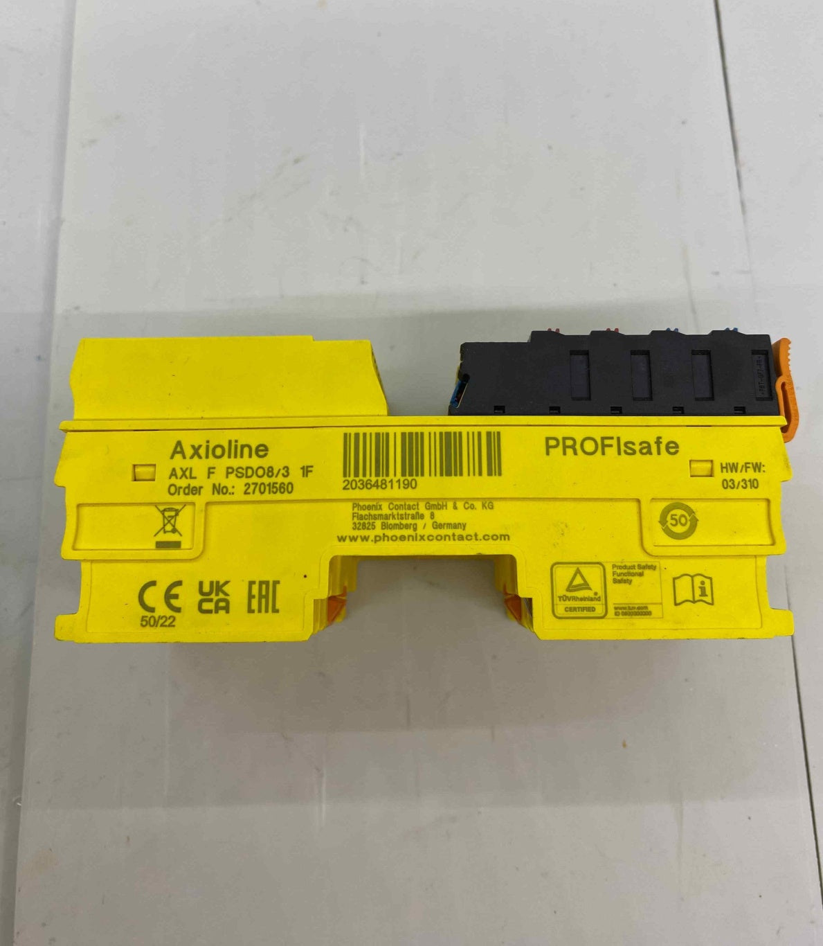PHOENIX AXL F PSDO8/3 1F  EMNİYET MÖDÜLÜ KUTULU 2701560 MODÜL