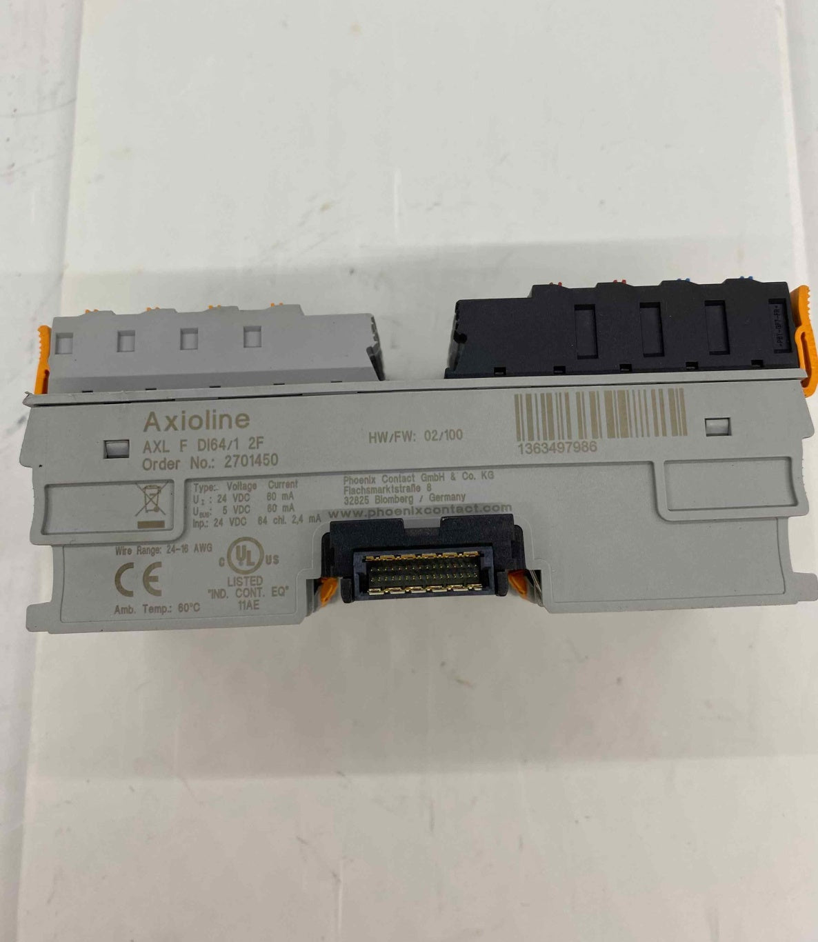 PHOENIX AXL F DI64/1 2F  (SIFIR ÜRÜN) KUTULU 2701450 MODÜL
