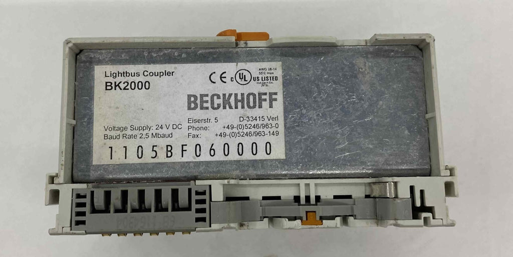 BECKHOFF BK2000 Lightbus Bus Coupler