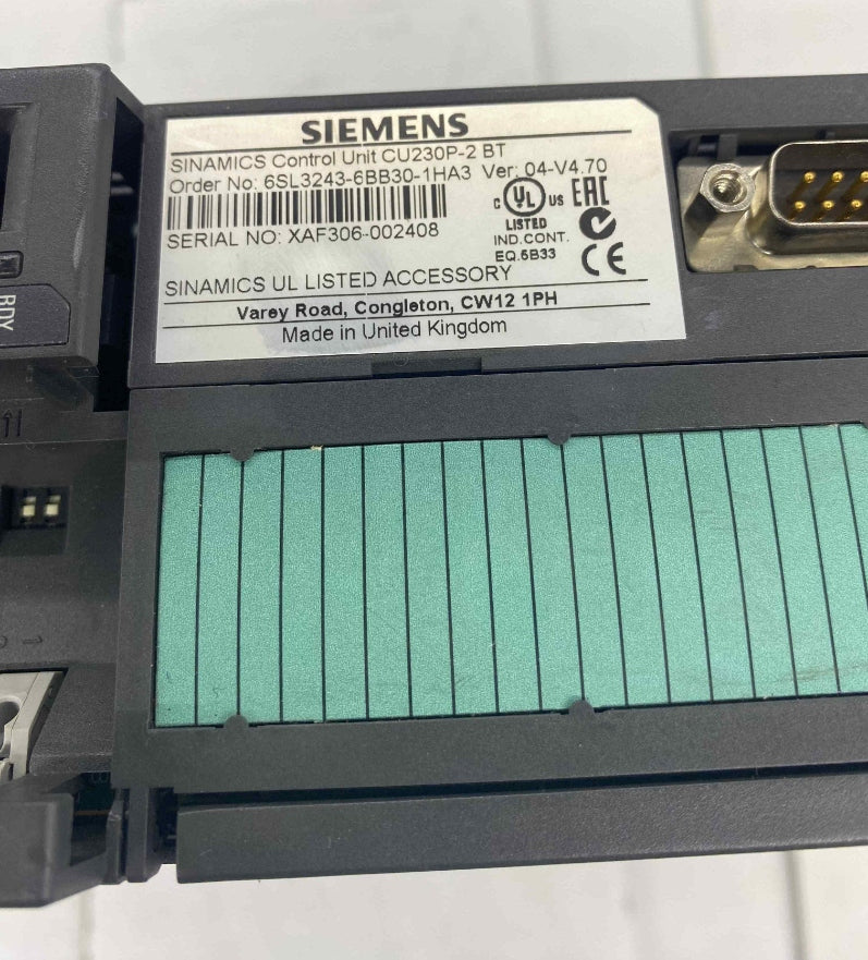 SIEMENS 6SL3 210-1NE17-7AL1  480V 3KW 6SL3243-6BB30-1HA3  SERVO SÜRÜCÜ