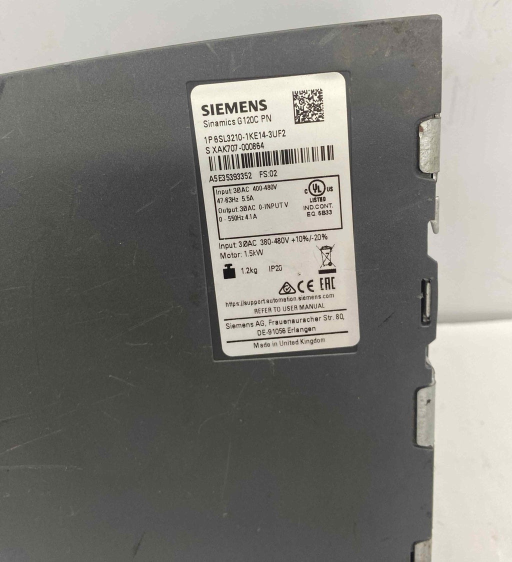 SIEMENS 1P6SL3210-1KE14-3UF2  480V 1.5KW  SERVO SÜRÜCÜ