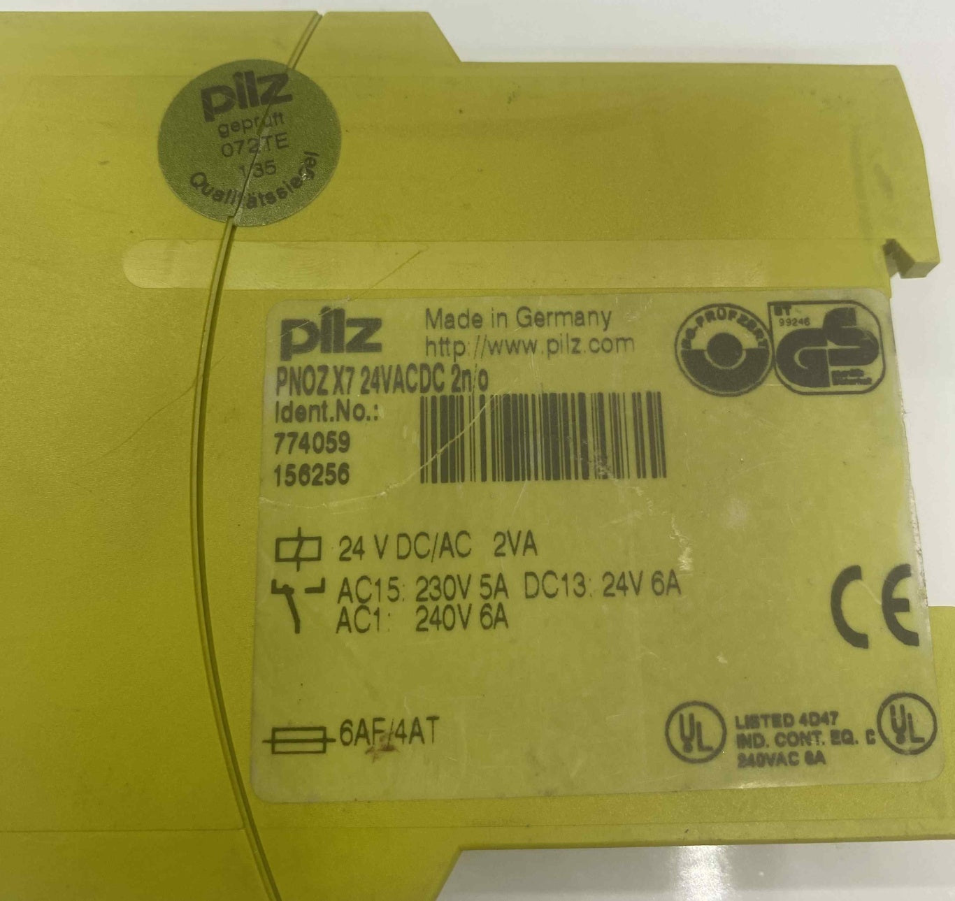 PILZ PNOZ X7 24VACDC 2N/0  EMNİYET RÖLESİ