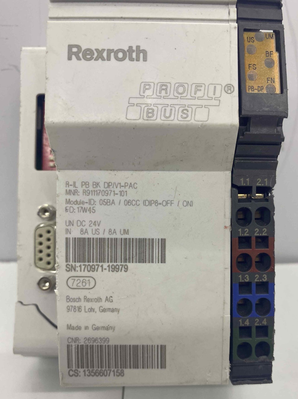 REXROTH R-IL PB BK DP/V1-PAC  R911170971-101 MODÜL