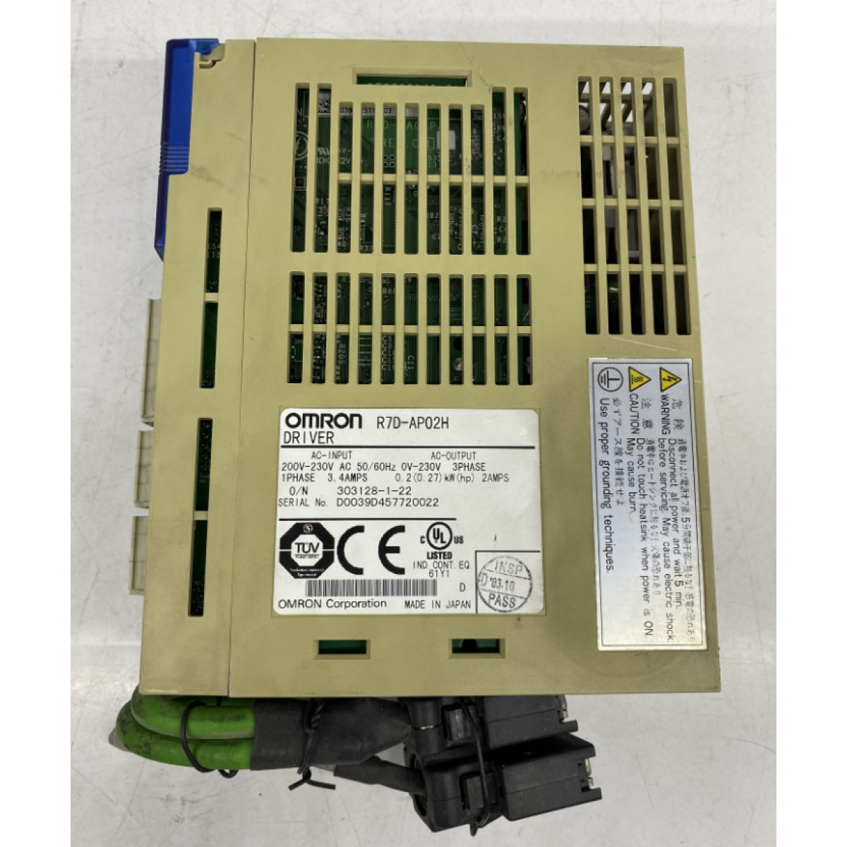 OMRON R7D-AP02H 230V 0.27KW SERVO DRIVE