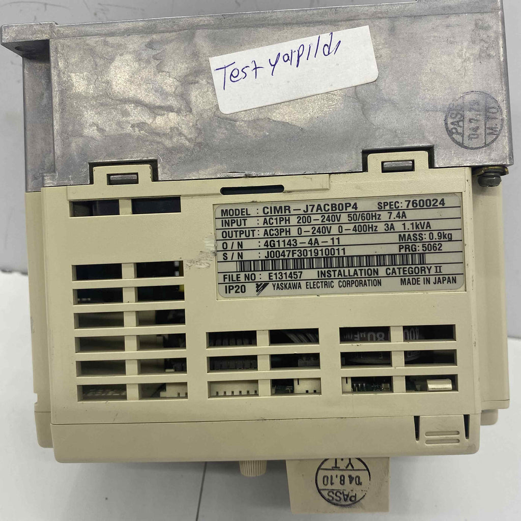 YASKAWA CIMR-J7ACB0P4  240V 0.55 KW  SÜRÜCÜ
