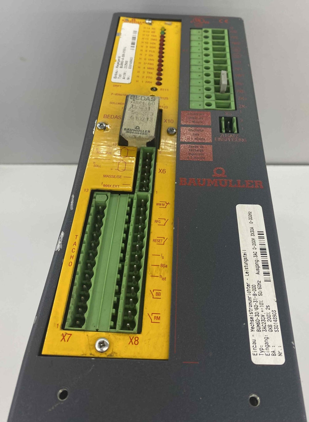 BAUMULLER BUM60-A-SM-0100-L  BUM60-30/60-31-B-000  SERVO SÜRÜCÜ