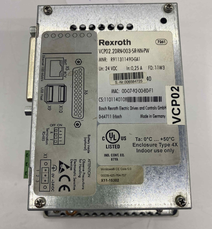 REXROTH VCP02.2DRN-003-SR-NN-PW PANEL EKRAN