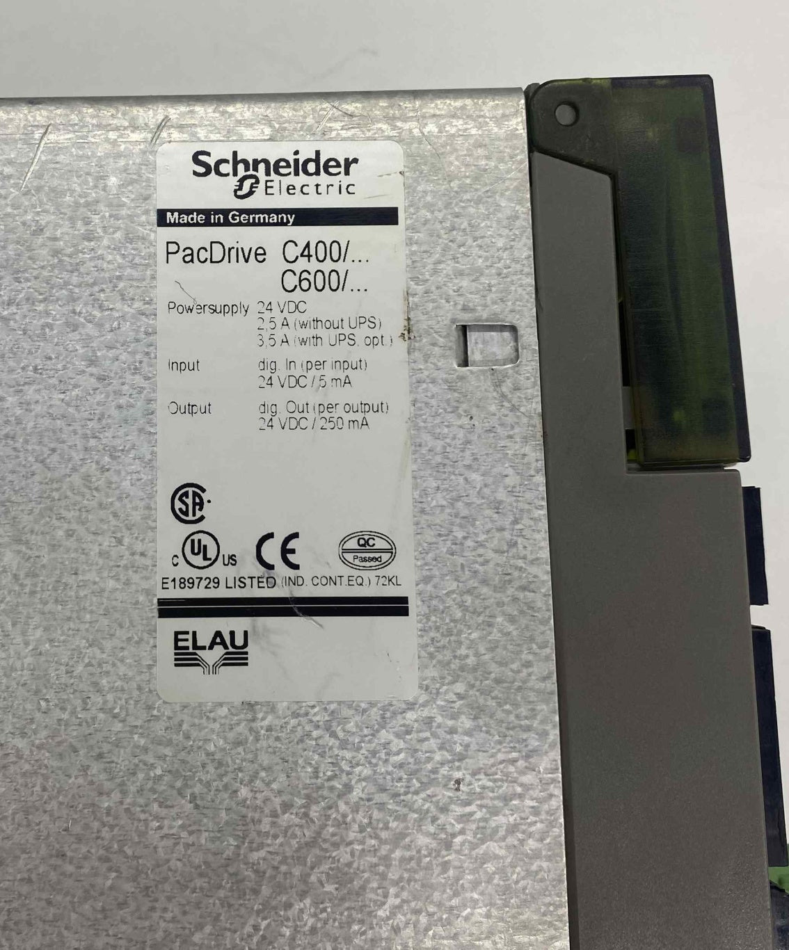 SCHNEIDER C400/A8/1/1/1/00 VCA08AAAA0AA00  ELAU   SERVO SÜRÜCÜ