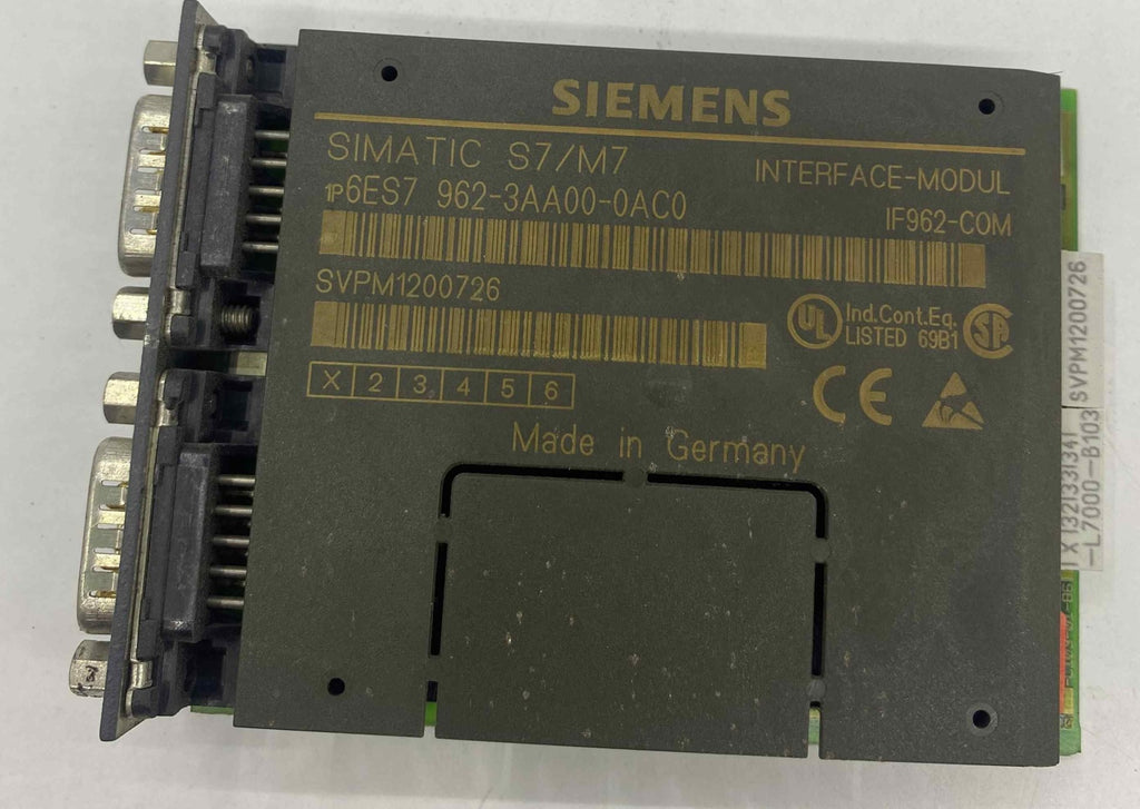 SIEMENS 6ES7 962-3AA00-0AC0 6ES7962-3AA00-0AC0  PLC MODUL