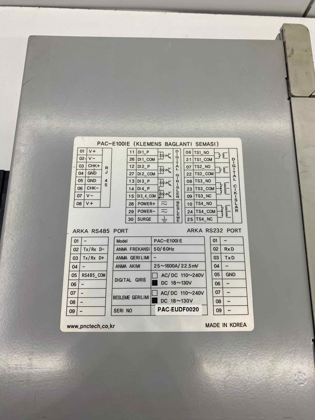 EATON PAC-E100IE AŞIRI AKIM ROLESİ AKIM TEKRARLAYICISI
