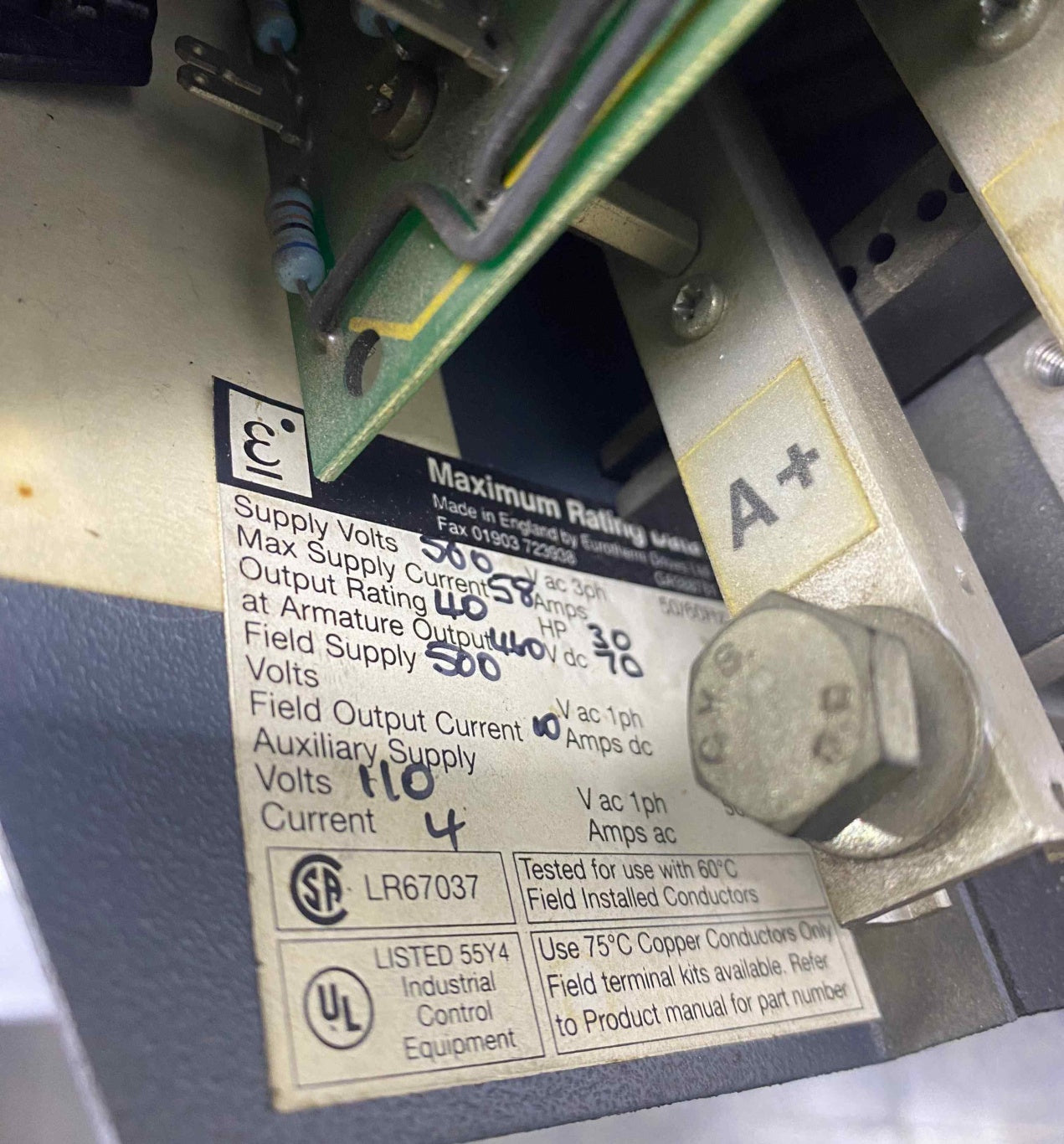 PARKER EUROTHERM 590 ANALOG 591C/0700/A/1/0/0/0/00/000    SERVO SÜRÜCÜ