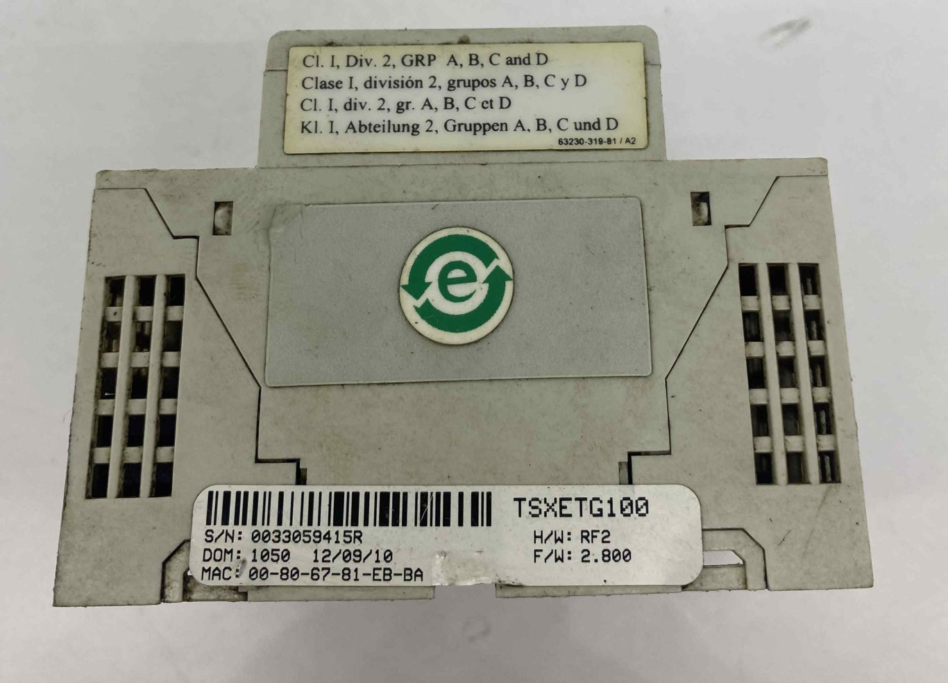 SCHNEIDER TSXETG100 THERNET MODBUS AĞ GEÇİDİ/YÖNLENDİRİCİ  ETHERNET