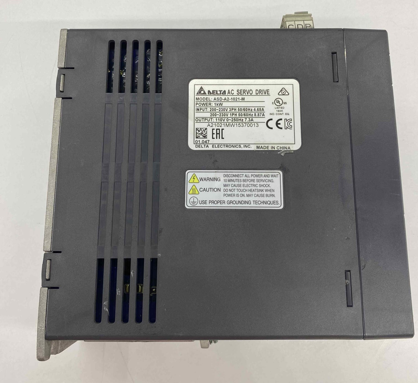 DELTA ASD-A2-1021-M  230V 1KW  SERVO SÜRÜCÜ