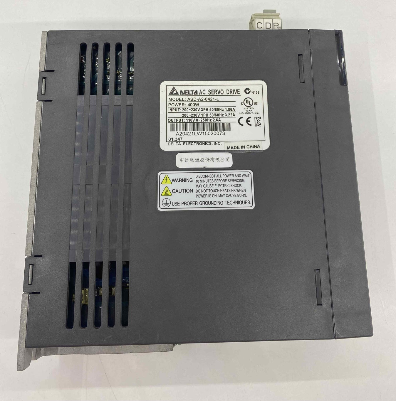 DELTA ASD-A2-0421-L  230V 400W   SERVO SÜRÜCÜ