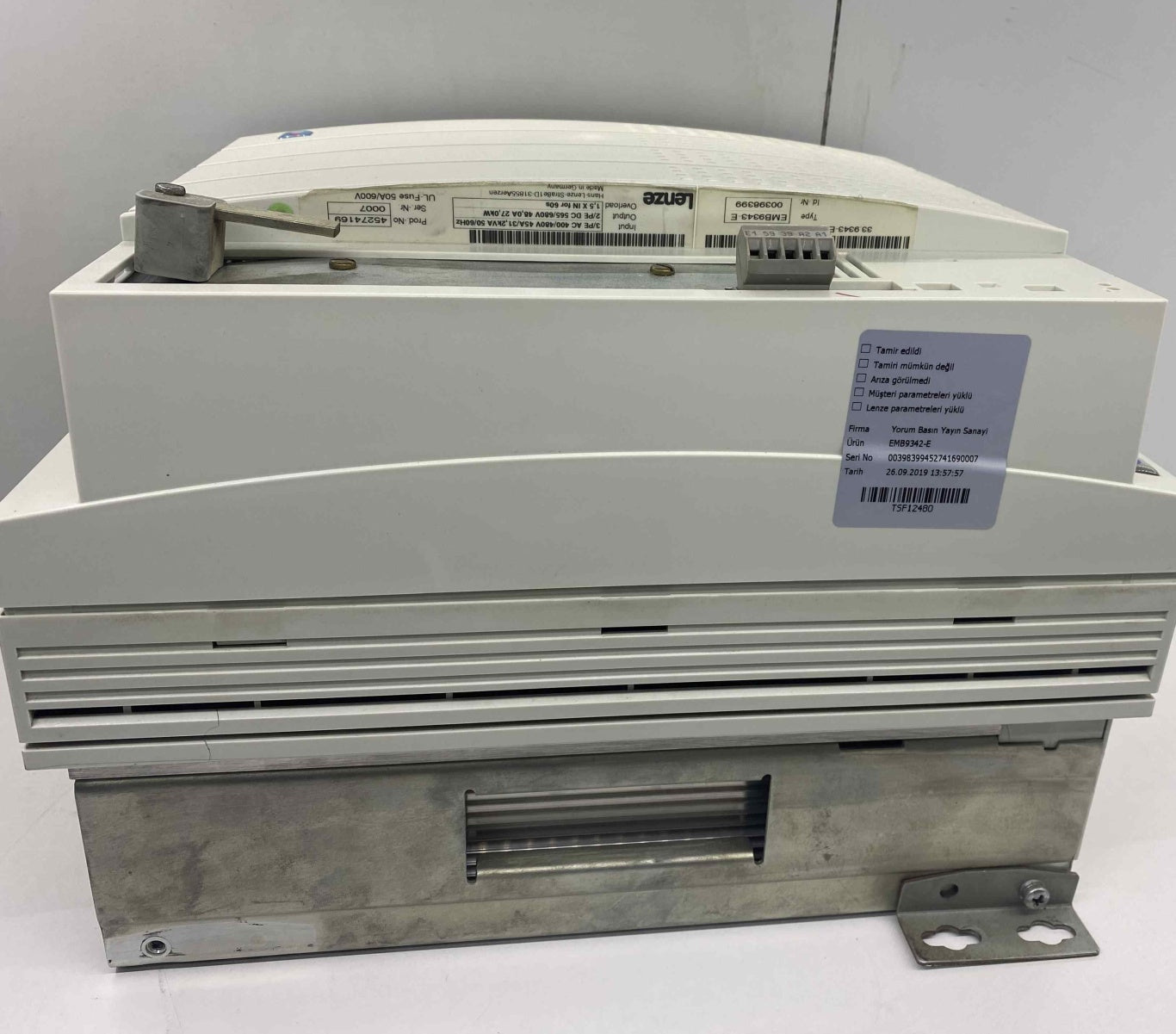 LENZE EMB9343-E  480 V 27,0 KW POWER SUPPLY