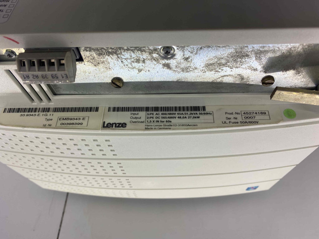 LENZE EMB9343-E  480 V 27,0 KW POWER SUPPLY