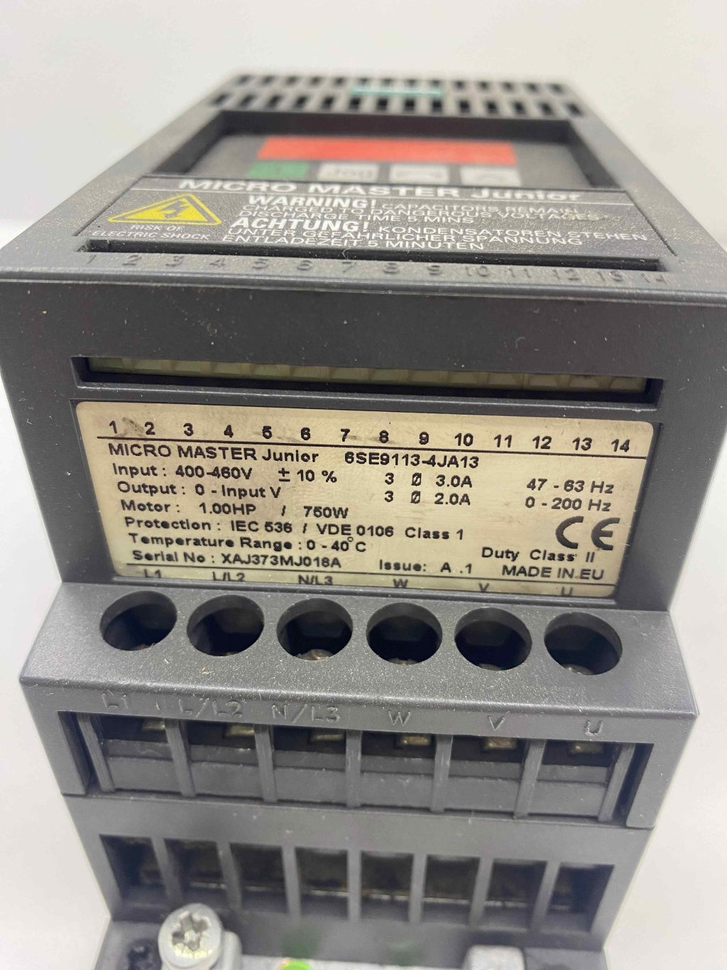 SIEMENS 6SE9113-4JA13  480V 750W  SÜRÜCÜ