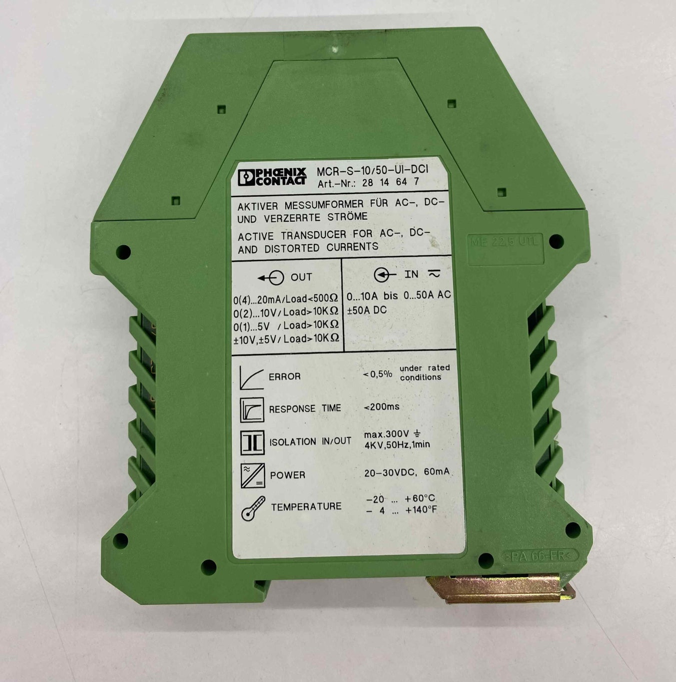 PHOENIX MCR-S-10/50-UI-DCI  SİNYAL ÇEVİRİCİ