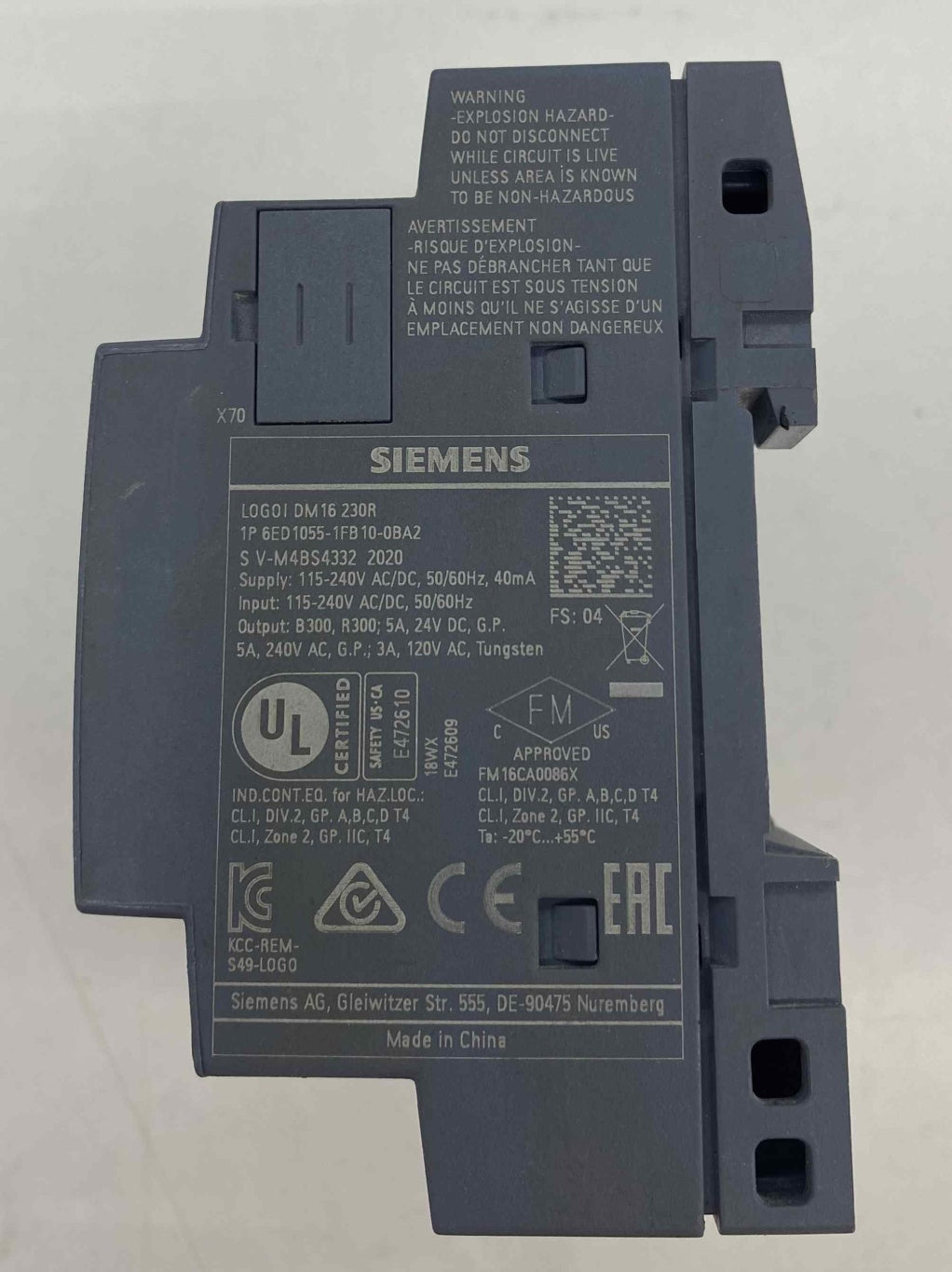 SIEMENS 6ED1 055-1FB10-0BA2 6ED1 055-1FB10-0BA2  PLC MODUL