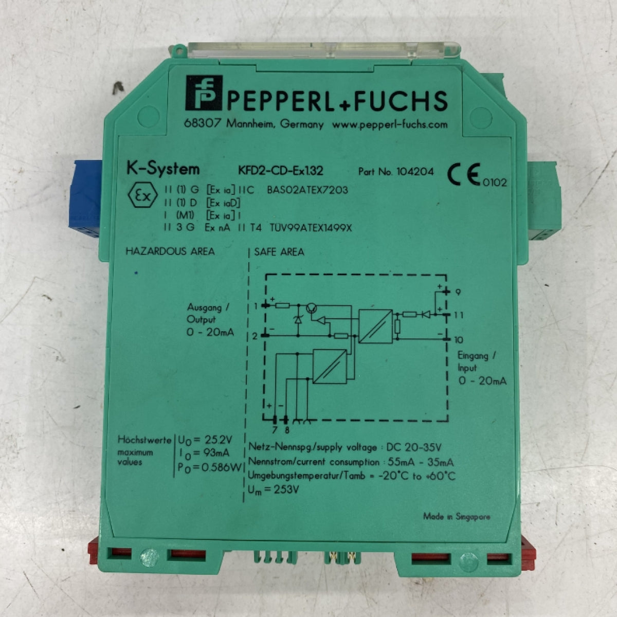 PEPPERL FUCHS KFD2-CD-EX1.32 AKIM TEKRARLAYICISI