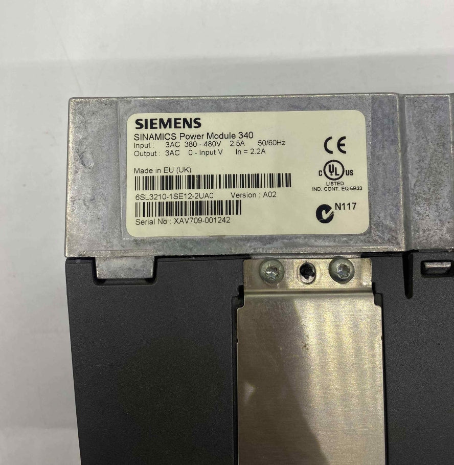 SIEMENS 6SL3210-1SE12-2UA0 SERVO SÜRÜCÜ