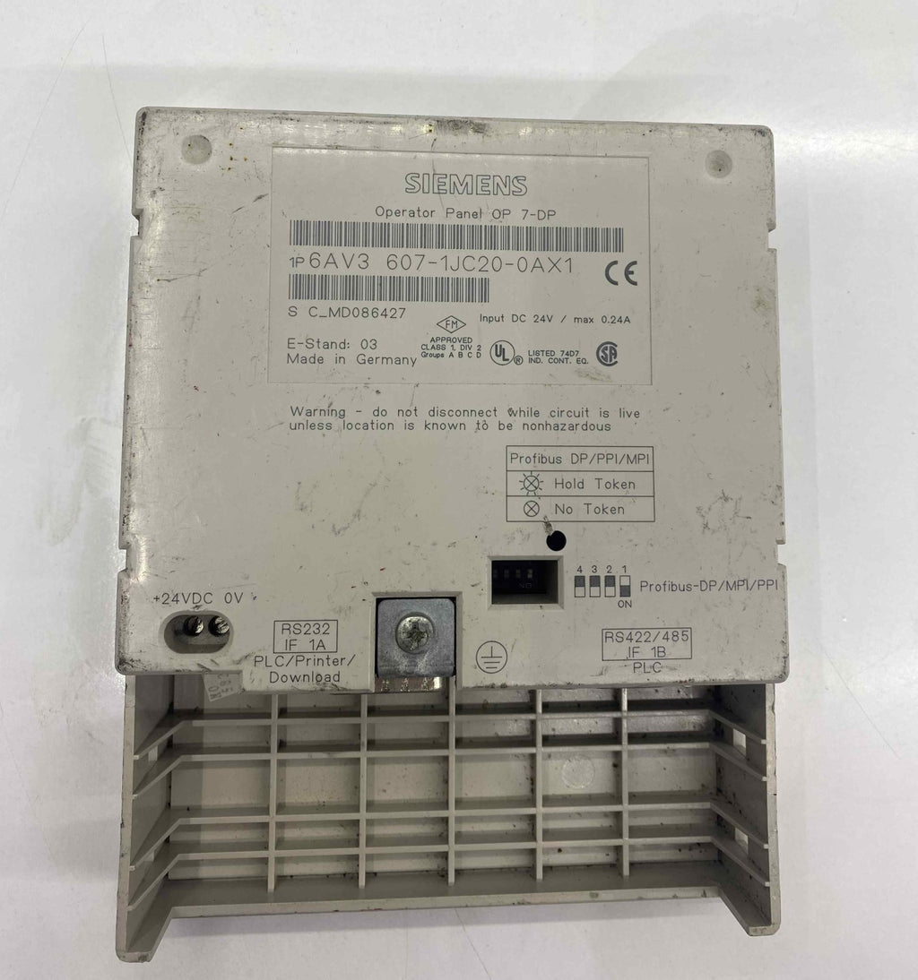 SIEMENS 6AV3 607-1JC20-0AX1 EKRAN