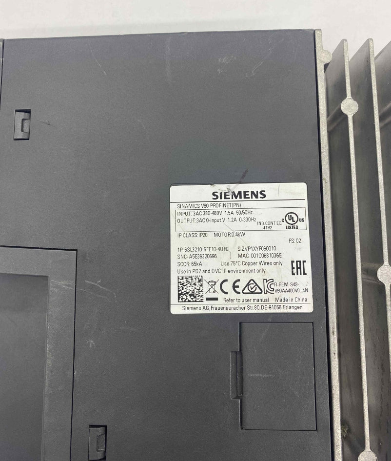 SIEMENS 6SL3210-5FE10-4UF0 SERVO SÜRÜCÜ