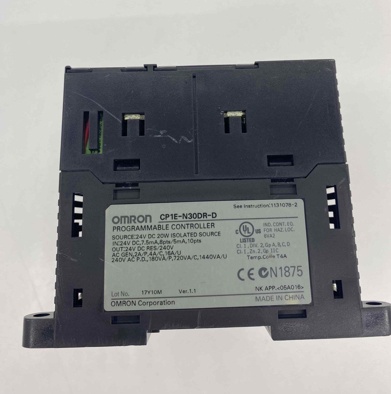 OMRON CP1E-N30DR-D PLC