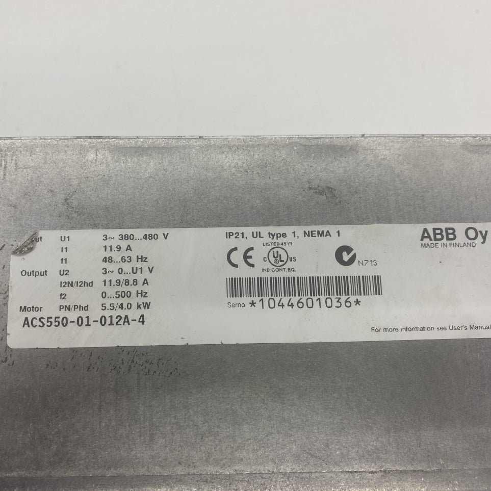 ABB ACS550-01-012A-4 SÜRÜCÜ