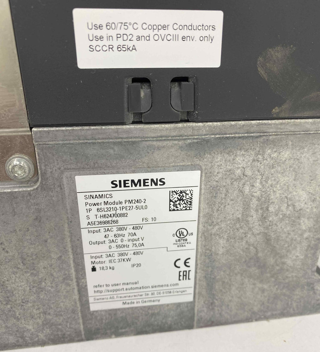 SIEMENS 6SL3210-1PE27-5UL0 SÜRÜCÜ