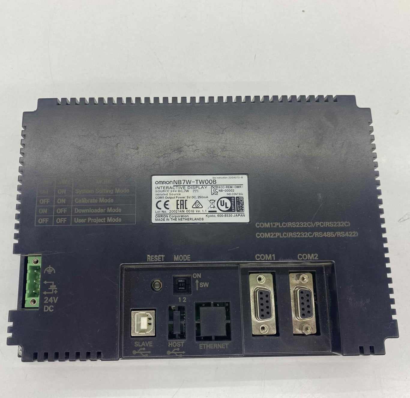 OMRON NB7W-TW00B EKRAN
